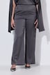 Pantalon en satin Rose, jambe large et droite, taille confortable