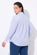 Blusa de rayas, texto con estampado de caviar, manga larga