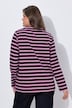 Ringel-Sweatshirt, Stehkragen, Langarm, OEKO-TEX