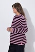 Ringel-Sweatshirt, Stehkragen, Langarm, OEKO-TEX