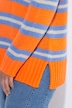 Ringel-Strickpullover, Rundhals, Langarm
