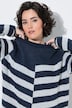 Strickkleid, Jacquardstrick, Stehkragen, Raglan-Langarm