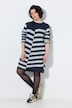 Strickkleid, Jacquardstrick, Stehkragen, Raglan-Langarm