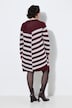 Strickkleid, Jacquardstrick, Stehkragen, Raglan-Langarm
