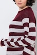 Strickkleid, Jacquardstrick, Stehkragen, Raglan-Langarm