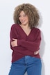 Pullover, Wickeloptik, V-Ausschnitt, Langarm
