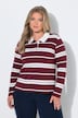 Poloshirt, Ringel, Polokragen, Langarm