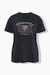 T-Shirt, Boxy Fit, Druck, Zierperlen-Schleife