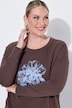 Sweat-shirt, coupe Loose Fit, fleur avec paillettes