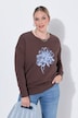 Sweat-shirt, coupe Loose Fit, fleur avec paillettes