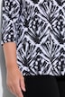 Slinky-Shirt, grafischer Druck, V-Ausschnitt, 3/4-Arm