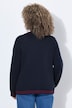 Strickjacke, Streifenkanten, V-Ausschnitt, Langarm, Wollmix
