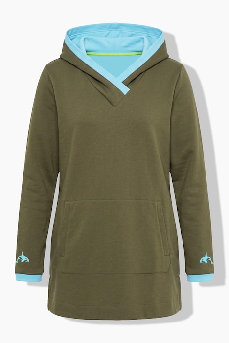 Longsweatshirt, Kapuze, Langarm, OEKO-TEX
