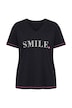 T-shirt, boxy fit, lettering, decorative seams