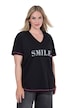 T-shirt, boxy fit, lettering, decorative seams