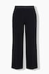 Pantalon de tailleur avec passepoils, jambe droite et bande en satin