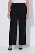 Pantalon de tailleur avec passepoils, jambe droite et bande en satin