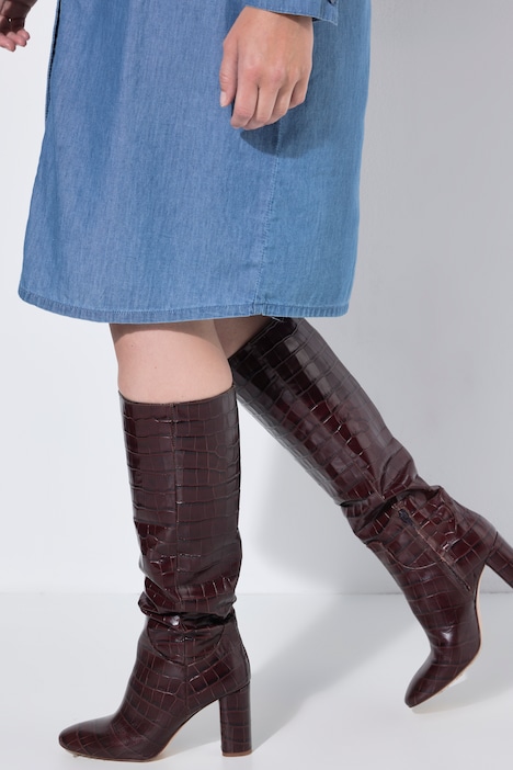 Jeanskleid, oversized, florale Stickerei, Langarm