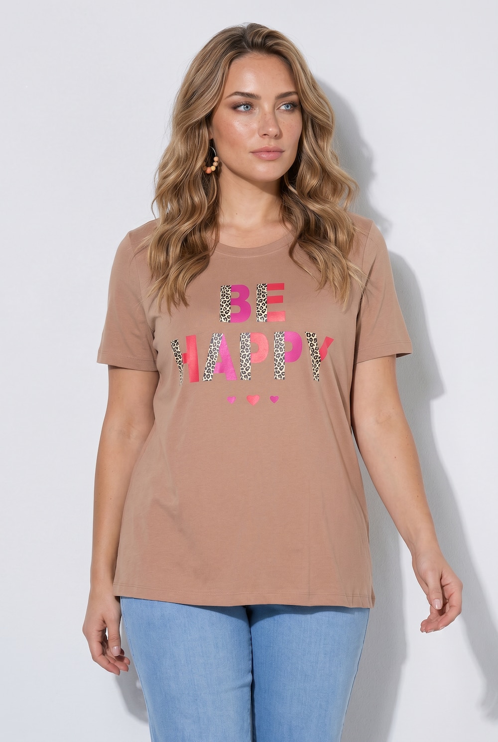 T-shirt, A-lijn, tekst