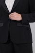 Smoking-Jacke, tailliert, Reverskragen, elastisches Futter