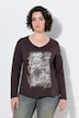 Shirt, Gartenmotiv, Classic, V-Ausschnitt, Langarm