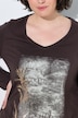 Shirt, Gartenmotiv, Classic, V-Ausschnitt, Langarm