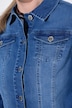 Jeansjacke, Volants, Stretchdenim, 3/4-Ärmel