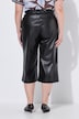 Faux leather culottes, wide leg