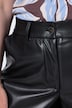 Faux leather culottes, wide leg