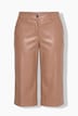 Faux leather culottes, wide leg