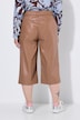 Faux leather culottes, wide leg