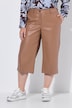 Faux leather culottes, wide leg