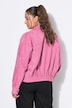 Fake-Velourslederjacke, Oversize Shape, Zipper