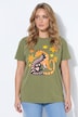 T-Shirt, Boxy Fit, Animal-Motiv, Halbarm