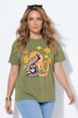 T-Shirt, Boxy Fit, Animal-Motiv, Halbarm