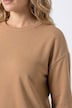 Okay Ciao Textured Lettering Sweatshirt