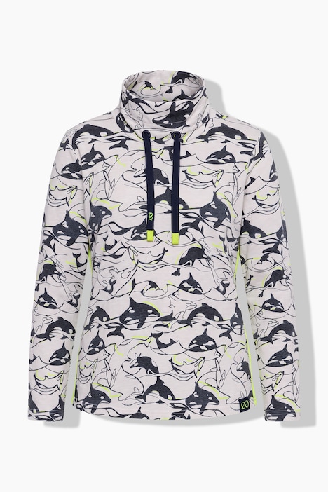 Shirt, Stehkragen, Langarm