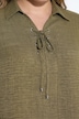 Blusenshirt, A-Linie, Hemdkragen, Schnürung