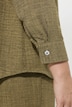Blusenshirt, A-Linie, Hemdkragen, Schnürung