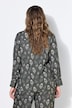 Hemdbluse, Straight Shape, Pfauenfeder-Muster