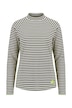 Striped Long Sleeve Turtleneck Tee