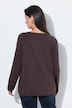 Shirt, Spitzenkante, V-Ausschnitt, Langarm