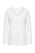Shirt, Spitzenkante, V-Ausschnitt, Langarm