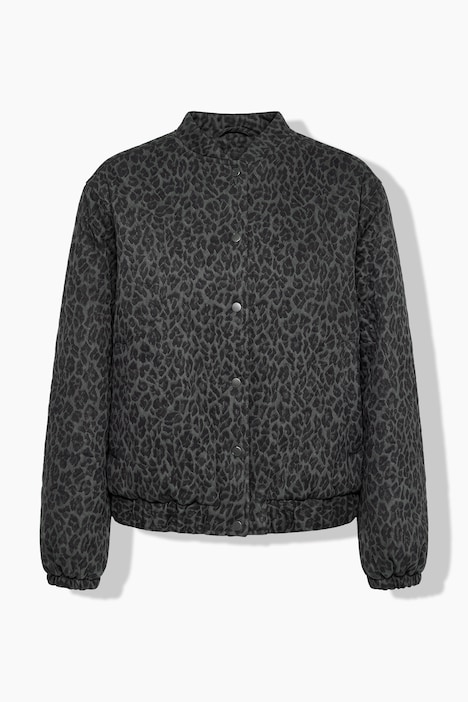 Leo-Blouson, Oversize Shape, College-Kragen, Ballon-Langarm