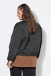 Leo-Blouson, Oversize Shape, College-Kragen, Ballon-Langarm