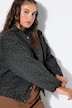 Leo-Blouson, Oversize Shape, College-Kragen, Ballon-Langarm