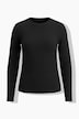 Rippshirt, Slim Fit, Langarm