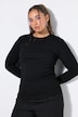 Rippshirt, Slim Fit, Langarm