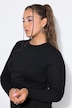 Rippshirt, Slim Fit, Langarm