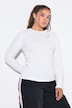 Rippshirt, Slim Fit, Langarm